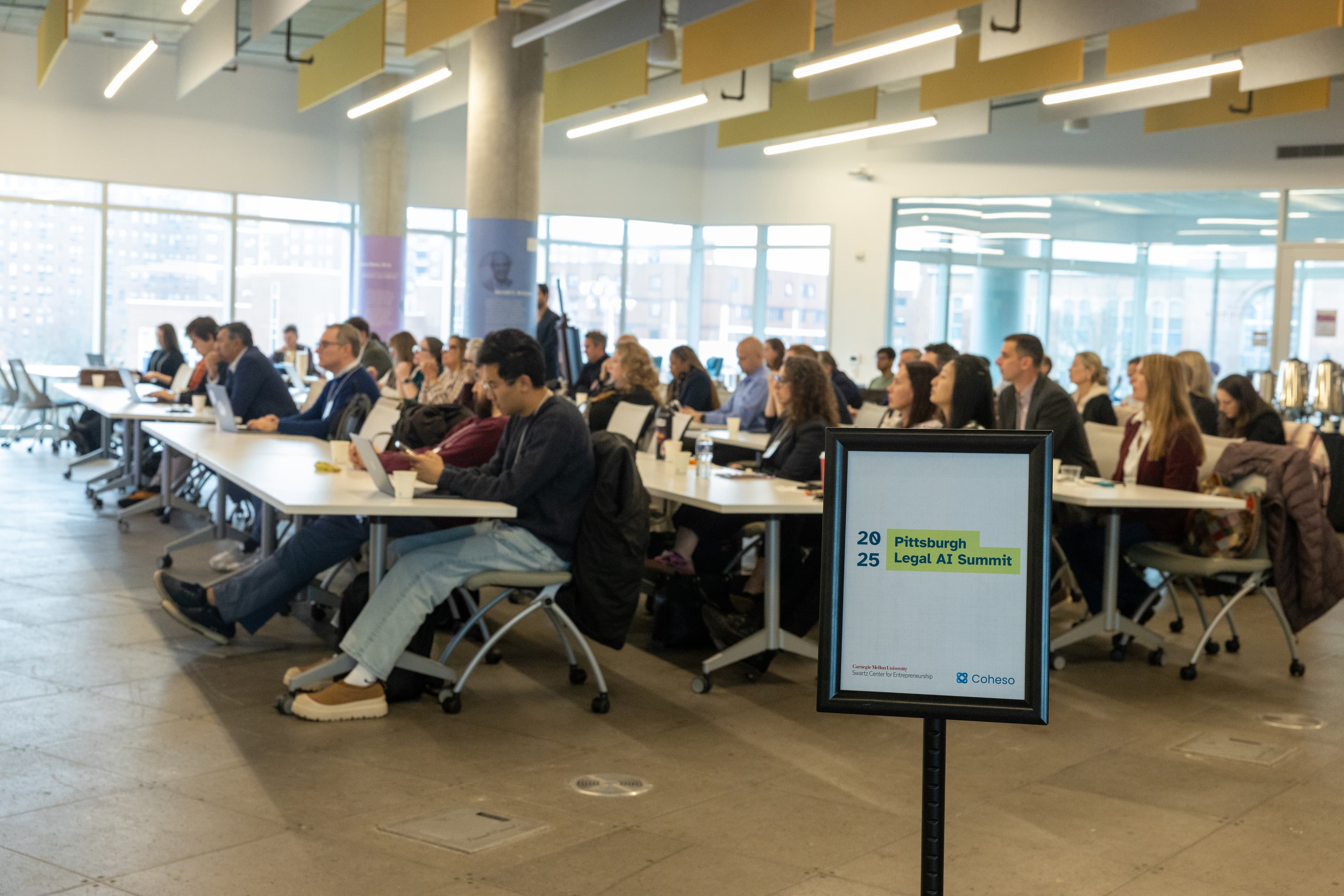 Audience during a presentation